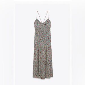 NWT Zara Midi Floral Print Dress